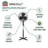 WENTYLATOR WIATRAK STOJĄCY PODŁOGOWY KINGCOOL KC-2125 czarny